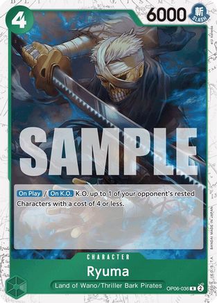 Ryuma (Jolly Roger Foil) (OP06-036) - Premium Booster -The Best- Foil - for just $0.13! 