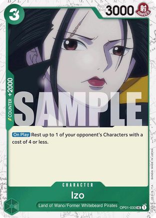 Izo (OP01-033) (Jolly Roger Foil) (OP01-033) - Premium Booster -The Best- Foil - for just $0.23! 