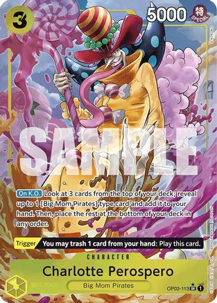 Charlotte Perospero (Alternate Art) (OP03-113) - Premium Booster -The Best- Foil - for just $2.08! 