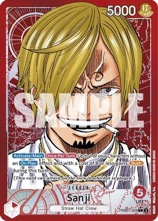 Sanji (PRB01-001) (Alternate Art) (PRB01-001) - Premium Booster -The Best- Foil - for just $63.65! 