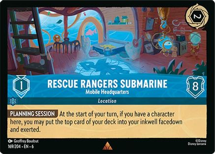 Rescue Rangers Submarine - Mobile Headquarters (169/204) - Azurite Sea Cold Foil - for just $0.21! 