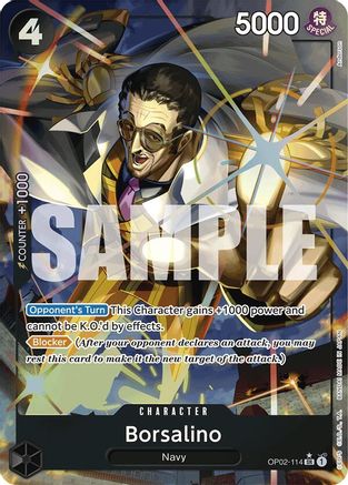 Borsalino (Alternate Art) (OP02-114) - Premium Booster -The Best- Foil - for just $2.67! 