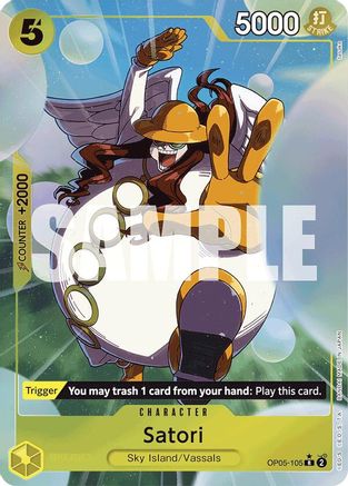 Satori (Alternate Art) (OP05-105) - Premium Booster -The Best- Foil - for just $10.73! 