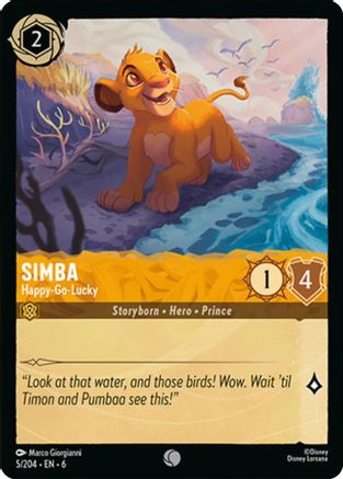 Simba - Happy-Go-Lucky (5/204) - Azurite Sea - for just $0.02! 