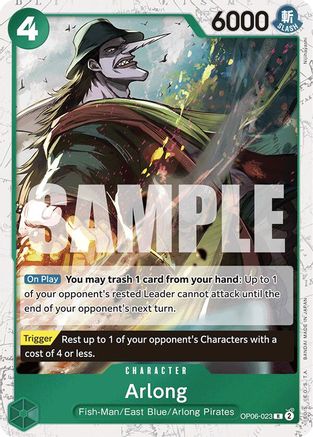 Arlong (Jolly Roger Foil) (OP06-023) - Premium Booster -The Best- Foil - for just $0.15! 