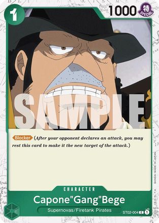 Capone"Gang"Bege (ST02-004) (Jolly Roger Foil) (ST02-004) - Premium Booster -The Best- Foil - for just $0.13! 