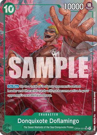 Donquixote Doflamingo (Alternate Art) (OP04-031) - Premium Booster -The Best- Foil - for just $5.35! 