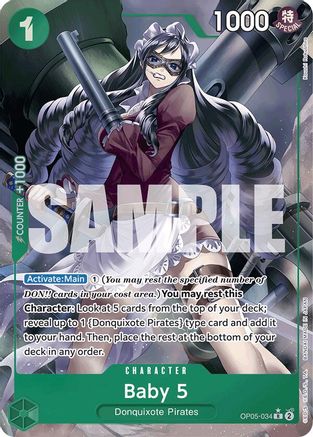 Baby 5 (OP05-034) (Full Art) (OP05-034) - Premium Booster -The Best- Foil - for just $2.13! 
