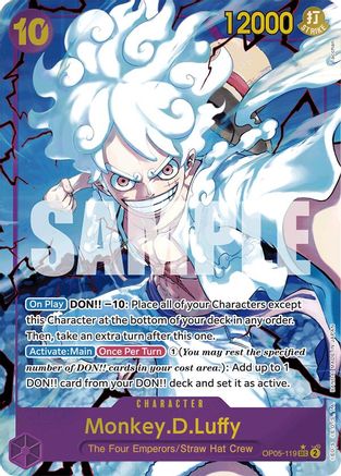 Monkey.D.Luffy (OP05-119) (Alternate Art) (OP05-119) - Premium Booster -The Best- Foil - for just $87.75! 