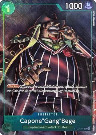 Capone"Gang"Bege (Premium Card Collection -Best Selection Vol. 2-) (ST02-004) - One Piece Promotion Cards Foil - for just $0.78! 