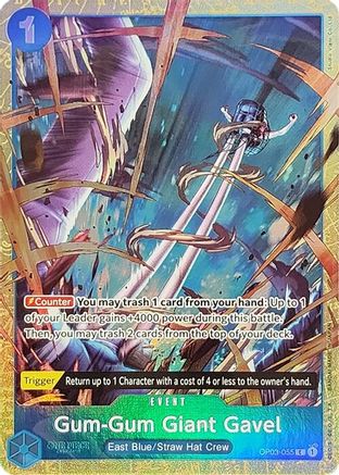 Gum-Gum Giant Gavel (Premium Card Collection -Best Selection Vol. 2-) (OP03-055) - One Piece Promotion Cards Foil - for just $1.33! 