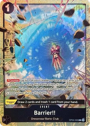 Barrier!! (Premium Card Collection -Best Selection Vol. 2-) (OP04-095) - One Piece Promotion Cards Foil - for just $0.82! 