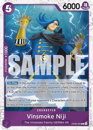 Vinsmoke Niji (OP06-065) (Jolly Roger Foil) (OP06-065) - Premium Booster -The Best- Foil - for just $0.13! 