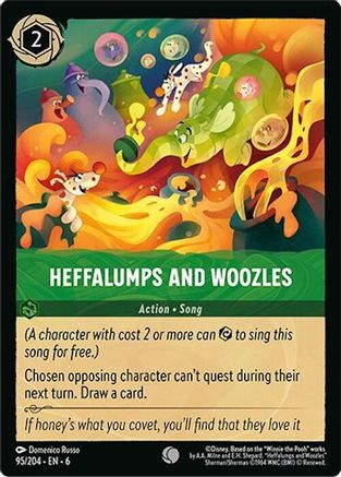 Heffalumps and Woozles (95/204) - Azurite Sea Cold Foil - Just $0.15! Shop now at Retro Gaming of Denver