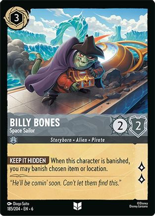 Billy Bones - Space Sailor (185/204) - Azurite Sea Cold Foil - for just $0.12! 