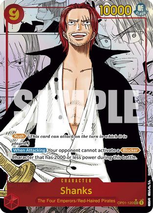 Shanks (Manga) (OP01-120) - Premium Booster -The Best- Foil - for just $625! 