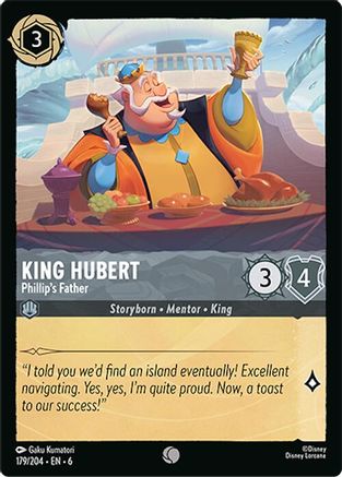 King Hubert - Phillip's Father (179/204) - Azurite Sea Cold Foil - for just $0.03! 