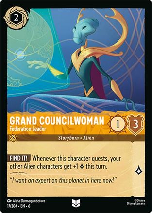 Grand Councilwoman - Federation Leader (17/204) - Azurite Sea - for just $0.03! 