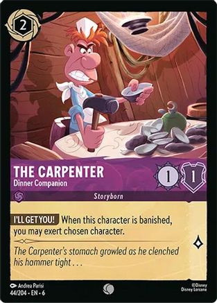 The Carpenter - Dinner Companion (44/204) - Azurite Sea Cold Foil - Just $0.10! Shop now at Retro Gaming of Denver