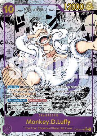 Monkey.D.Luffy (OP05-119) (Manga) (OP05-119) - Premium Booster -The Best- Foil - for just $1987.50! 