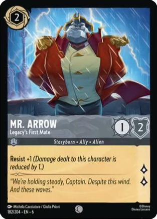 Mr. Arrow - Legacy's First Mate (182/204) - Azurite Sea Cold Foil - Just $0.10! Shop now at Retro Gaming of Denver