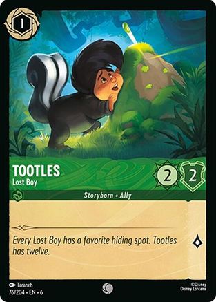 Tootles - Lost Boy (76/204) - Azurite Sea Cold Foil - Just $0.05! Shop now at Retro Gaming of Denver