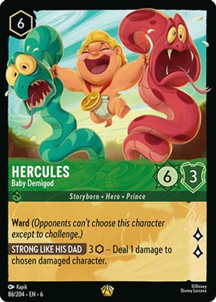 Hercules - Baby Demigod (86/204) - Azurite Sea Cold Foil - for just $0.36! 