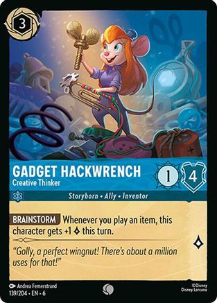 Gadget Hackwrench - Creative Thinker (139/204) - Azurite Sea - for just $0.03! 