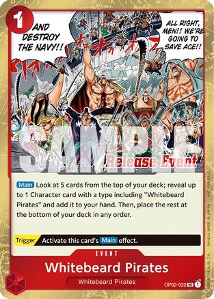 Whitebeard Pirates (ST15 - ST20 Release Event Winner Pack) (OP02-022) - One Piece Promotion Cards Foil - for just $12.32! 