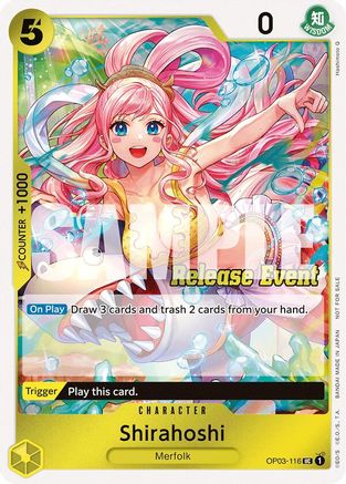 Shirahoshi (ST15 - ST20 Release Event Winner Pack) (OP03-116) - One Piece Promotion Cards Foil - for just $14.90! 