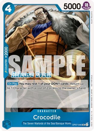 Crocodile (ST15 - ST20 Release Event Winner Pack) (OP07-040) - One Piece Promotion Cards Foil - for just $7.85! 