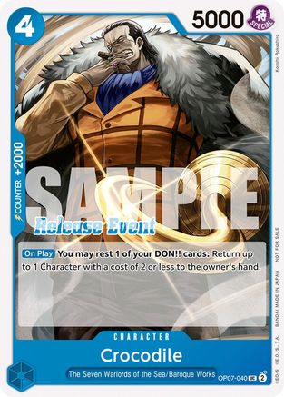 Crocodile (ST15 - ST20 Release Event Pack) (OP07-040) - One Piece Promotion Cards - for just $0.35! 