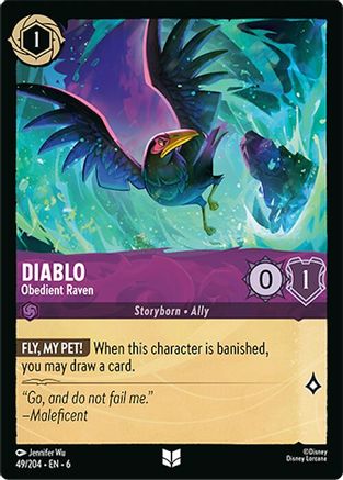 Diablo - Obedient Raven (49/204) - Azurite Sea Cold Foil - for just $0.63! 
