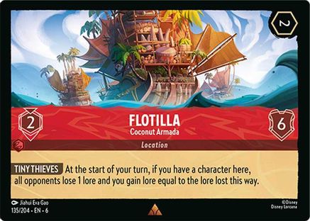 Flotilla - Coconut Armada (135/204) - Azurite Sea Cold Foil - Just $0.30! Shop now at Retro Gaming of Denver