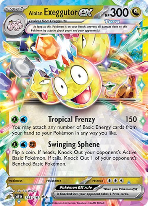 Alolan Exeggutor ex (133/191) [Scarlet & Violet: Surging Sparks] - for just $0.35! 