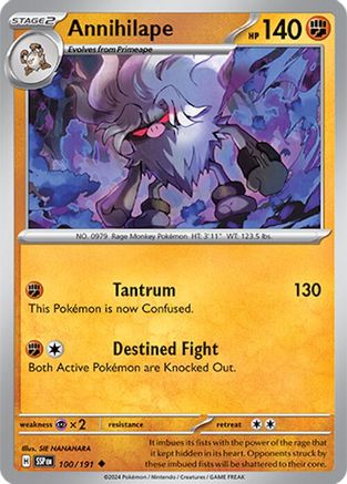 Annihilape 100/191 - SV08 Surging Sparks - for just $0.05! 