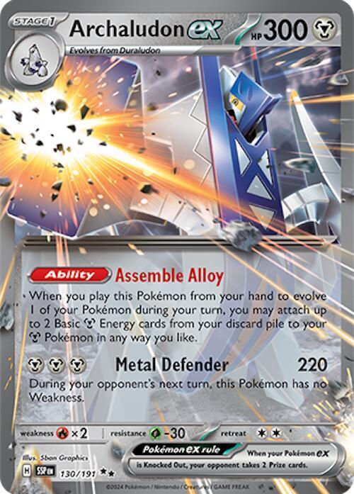 Archaludon ex (130/191) [Scarlet & Violet: Surging Sparks] - for just $0.20! 