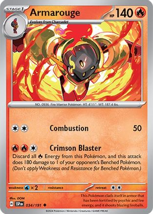 Armarouge 034/191 - SV08 Surging Sparks - for just $0.05! 