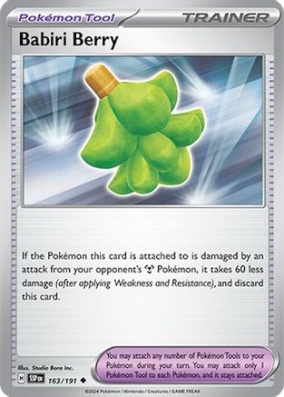 Babiri Berry 163/191 - SV08 Surging Sparks - for just $0.03! 