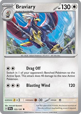 Braviary 153 - SV08 Surging Sparks Reverse Holofoil - Just $0.15! Shop now at Retro Gaming of Denver