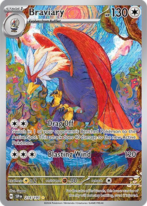 Braviary (214/191) [Scarlet & Violet: Surging Sparks] - for just $1.55! 