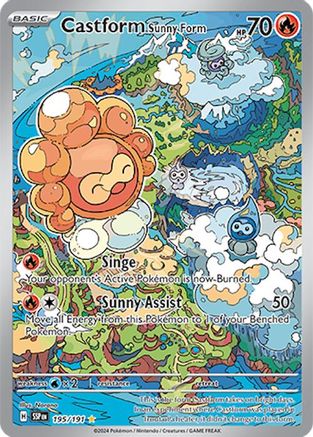 Castform Sunny Form 195/191 - SV08 Surging Sparks Holofoil - for just $4.93! 
