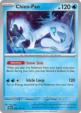 Chien-Pao 056/191 - SV08 Surging Sparks Holofoil - for just $0.12! 