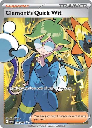 Clemont's Quick Wit 229/191 - SV08 Surging Sparks Holofoil - for just $1! 
