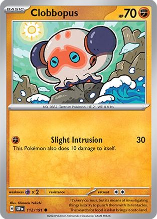 Clobbopus 112/191 - SV08 Surging Sparks - for just $0.05! 