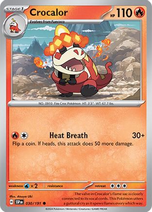 Crocalor 030/191 - SV08 Surging Sparks - for just $0.03! 