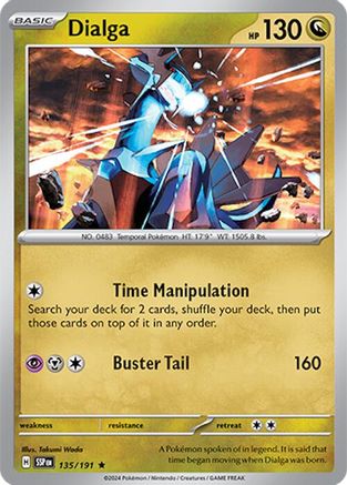 Dialga 135/191 - SV08 Surging Sparks Holofoil - for just $0.08! 