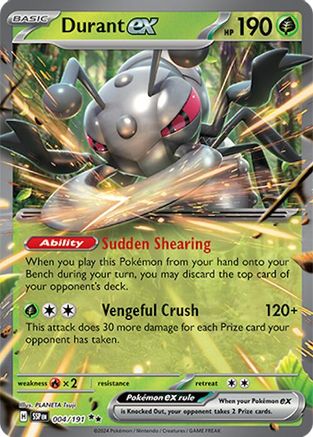 Durant ex 004/191 - SV08 Surging Sparks Holofoil - for just $0.49! 
