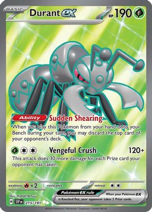 Durant ex 215/191 - SV08 Surging Sparks Holofoil - for just $0.38! 