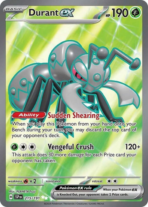 Durant ex (215/191) [Scarlet & Violet: Surging Sparks] - for just $0.50! 